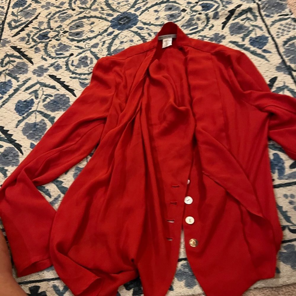 Sarah Pacini red blouse size 1
